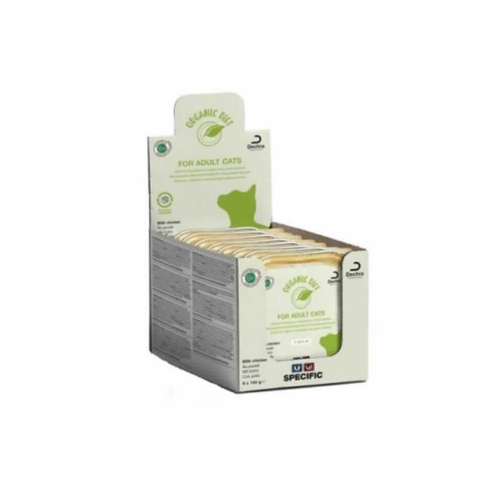 SPECIFIC ORGANIC CHICKEN 8X100 GR (F-BIO-W) (CAJA) - Piensa en Pienso