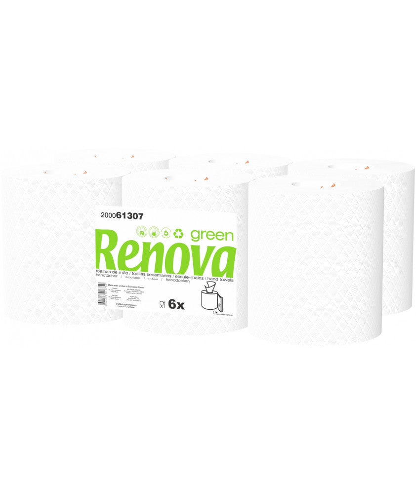 BOBINA SECAMANOS RENOVA 6 ROLLOS 2 C 96 M (LF) - Piensa en Pienso