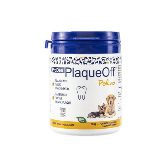 PLAQUEOFF POLVO PERRO/GATO 180GR