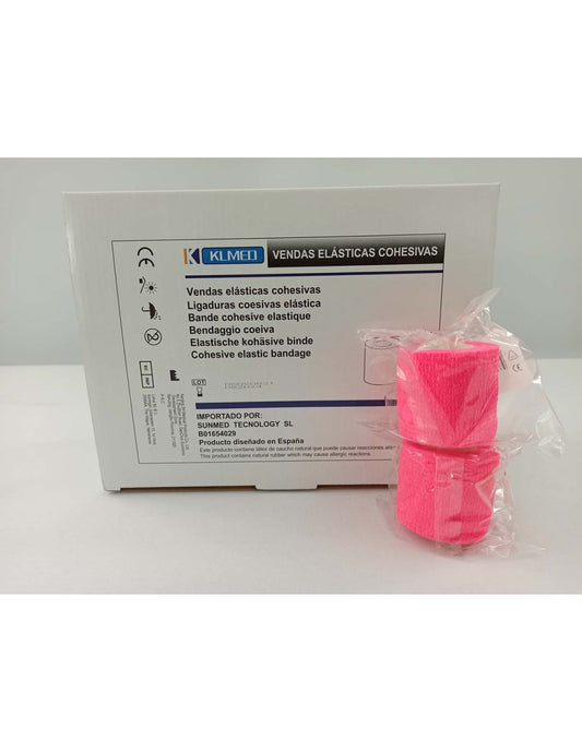 VENDA COHESIVA 5CM x 4,5M ROSA - Piensa en Pienso
