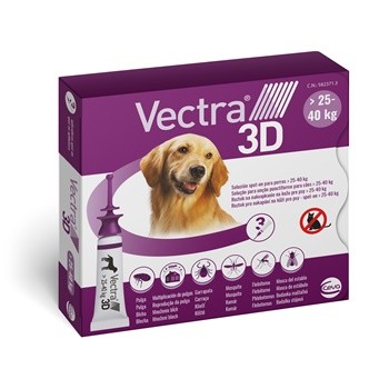 VECTRA 3D PERRO 25-40 KG 3 PIP - Piensa en Pienso