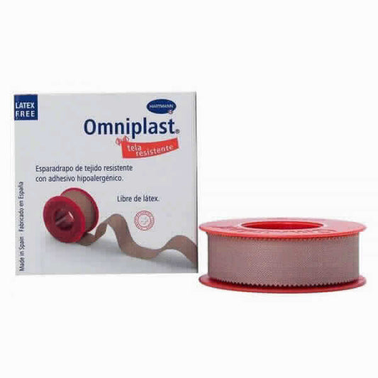 ESPARADRAPO OMNIPLAST TELA CARNE 1.25CM X 5M - Piensa en Pienso