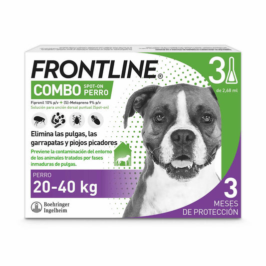 FRONTLINE COMBO PERROS 20-40 KG 3 P - Piensa en Pienso