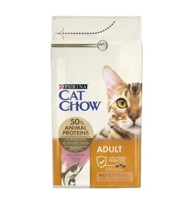 CAT CHOW AD SALMON 15 KG - Piensa en Pienso