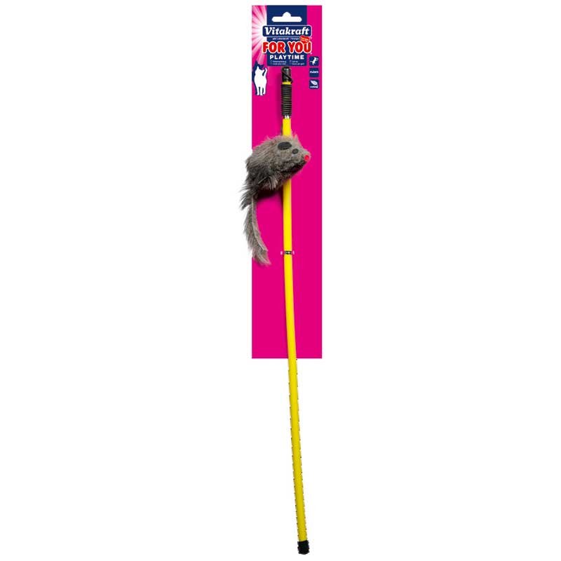 JUGUETE CAÑA DE PESCAR CON RATON 1UD