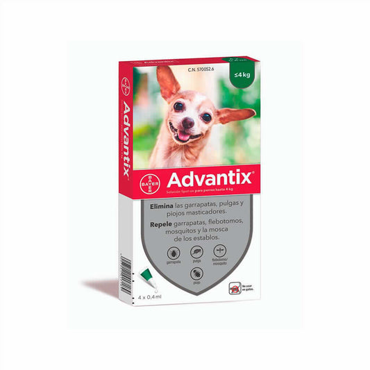 ADVANTIX 4x0.4 ML (0-4 KG) - Piensa en Pienso