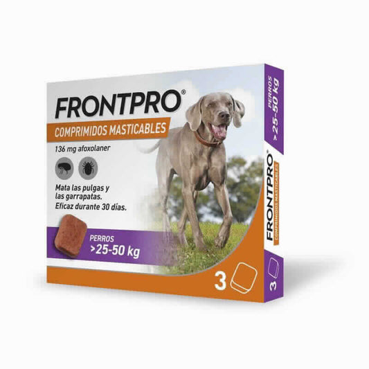 FRONTPRO 25-50 KG 3 COMPRIMIDOS MASTICABLES - Piensa en Pienso