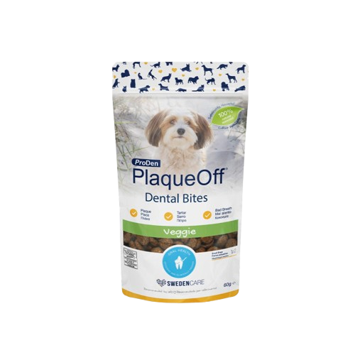 PLAQUEOFF DENTAL BITES PERRO VEGGIE 150 GR - Piensa en Pienso