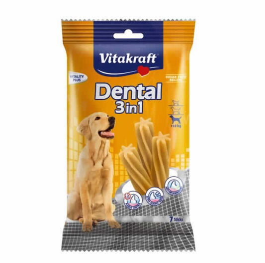 SNACKS DENTAL 3&1 P.MED (7x180G) - Piensa en Pienso