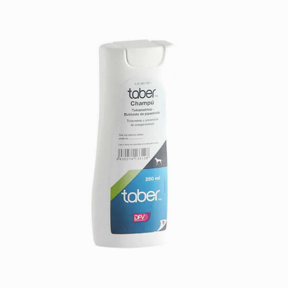 TABERDOG CHAMPU TETRAMETRINA+BP 250 ML - Piensa en Pienso