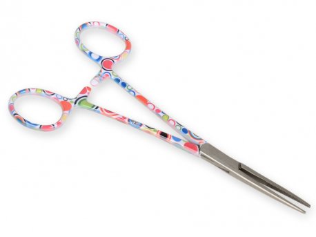 PINZA ARTERIAL RECTA COLOR FANTASIA BURBUJA 16C M - Piensa en Pienso