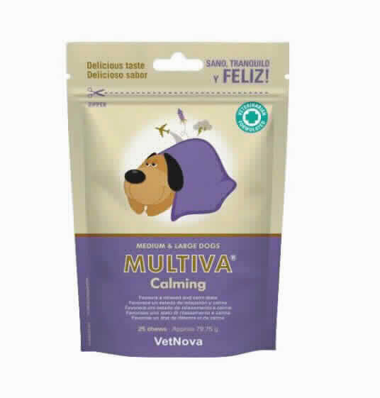 MULTIVA CALMING PERRO MED. Y GRANDE 25 CHEWS - Piensa en Pienso