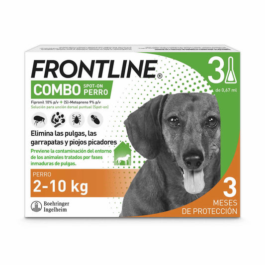 FRONTLINE COMBO PERROS 2-10KG  3P - Piensa en Pienso