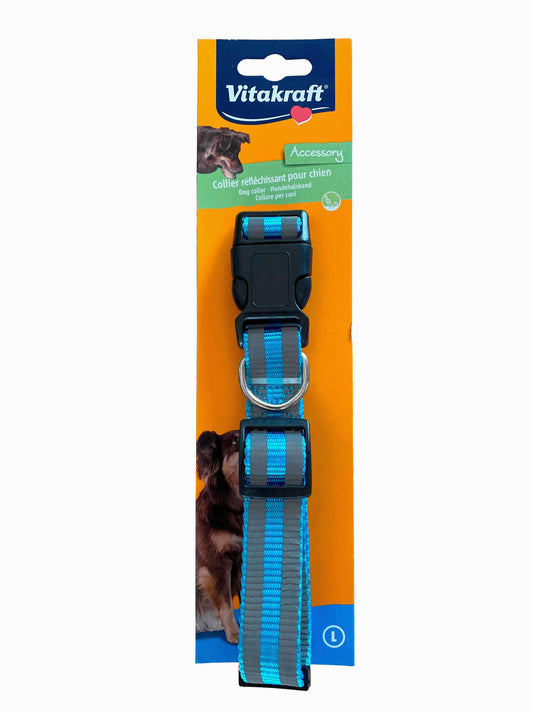 COLLAR REFLECTANTE SPORT AZUL T.L - Piensa en Pienso