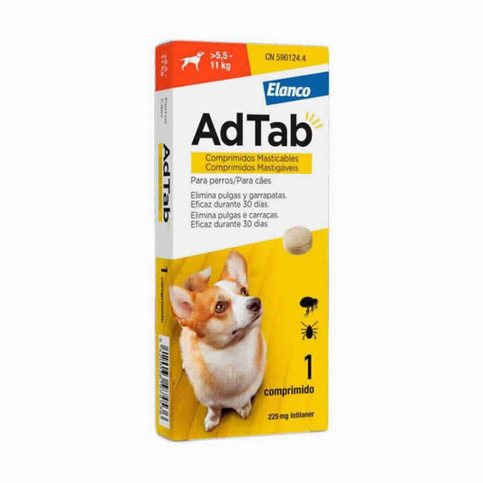 ADTAB 225 MG PERROS 5,5-11 KG 1 COMPRIMIDO