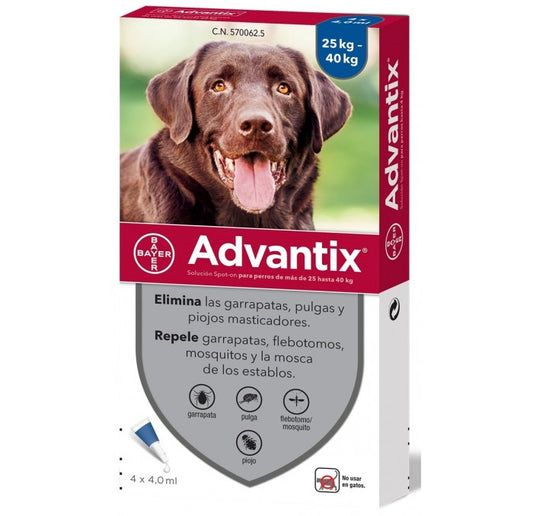 ADVANTIX 4x4 ML (>25KG) - Piensa en Pienso