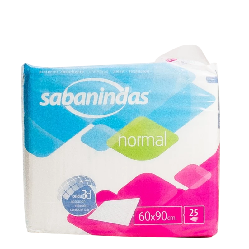 EMPAPADORES  SABANINDAS 60 X 90  25 UD - Piensa en Pienso