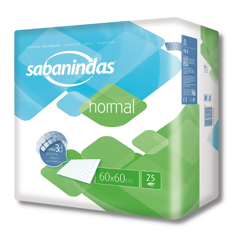 EMPAPADORES SABANINDAS 60 x 60  25 UD - Piensa en Pienso